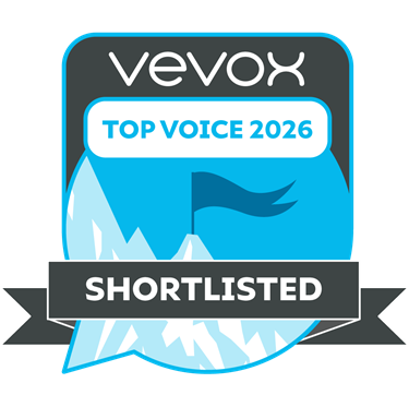 Vevox Shortlist Badge of Top Voice in Higher Ed