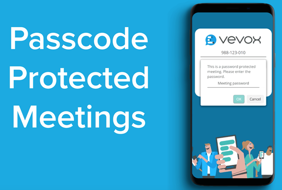 Passcode and secure meetings with Vevox