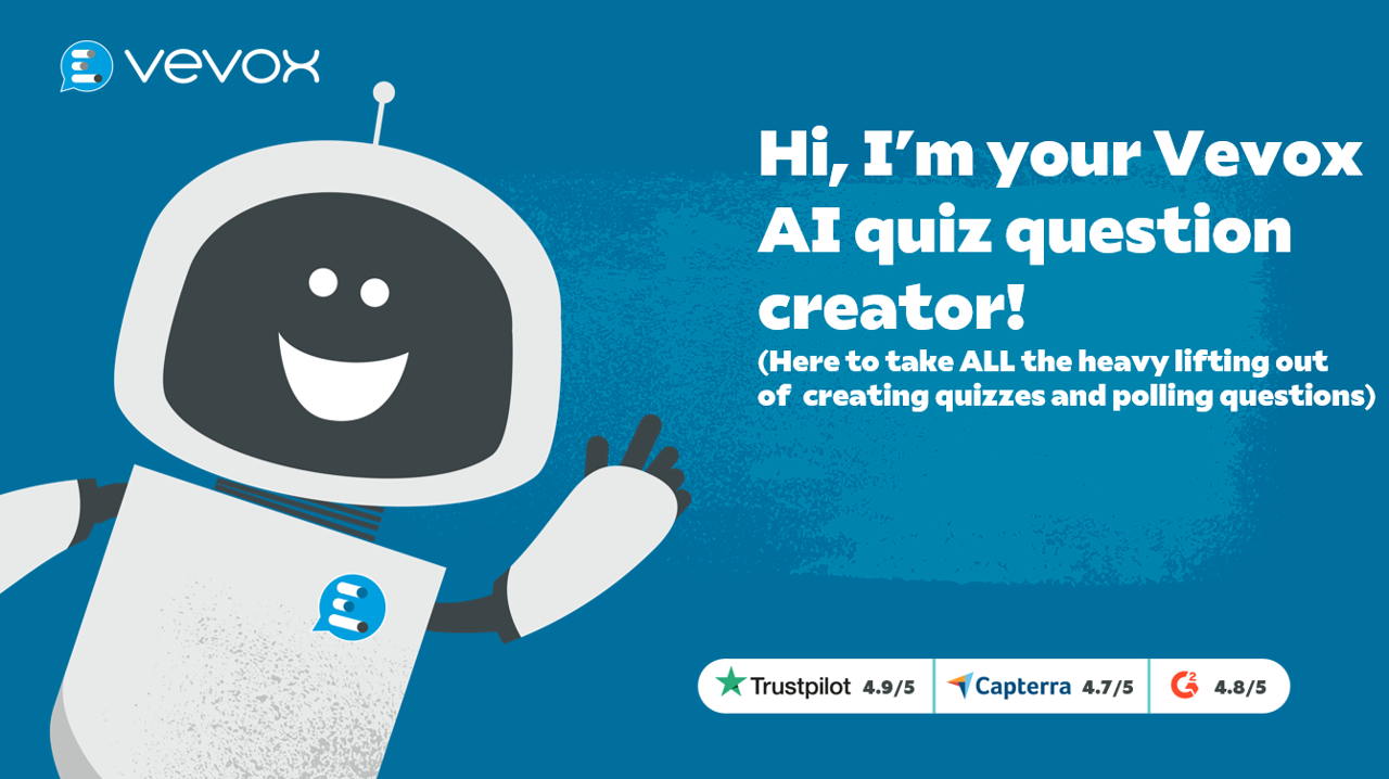 Product update: AI Quiz Question Creation now FREE in all Vevox plans