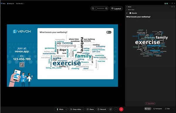 Webex word cloud poll