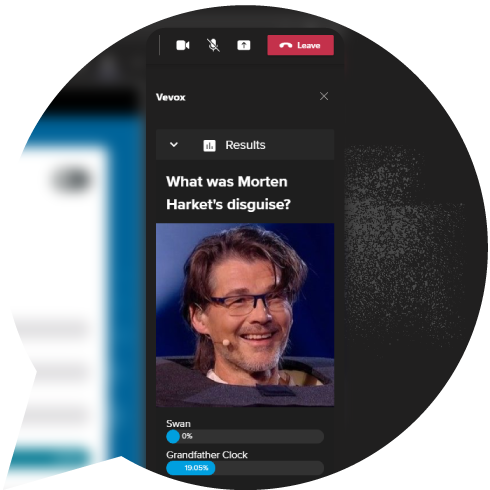 Show live polls to your audience