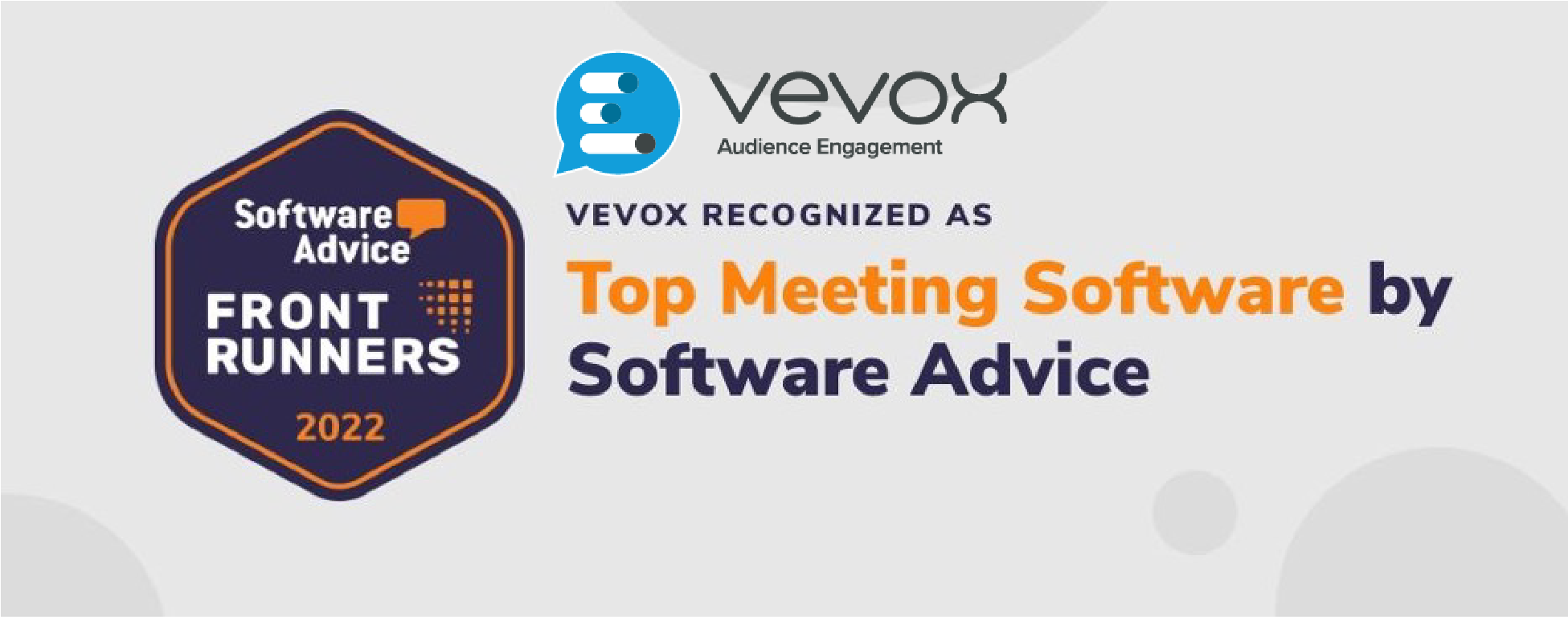 Vevox Recognised As Top Meeting Software & Frontrunner in 2022