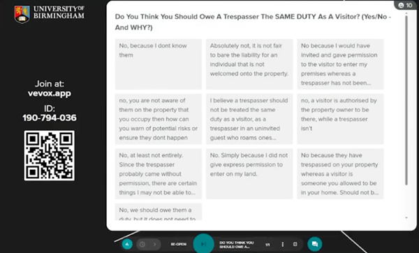 University of Birmingham Student Polling