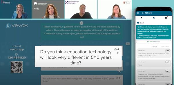 Q&A in webinar