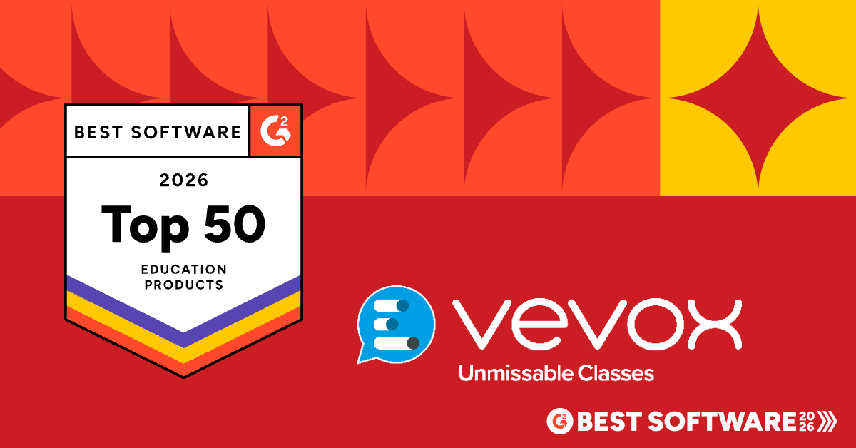 Vevox Named in G2’s Top 50 Education Tools